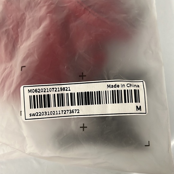 NEW SHEIN SXY Solid Tie Side Pencil Skirt, Red  - Size M - Picture 9 of 10